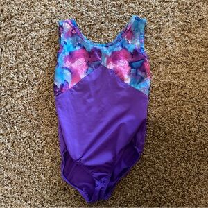 Danskin Purple and Multicolor Kids Leotard